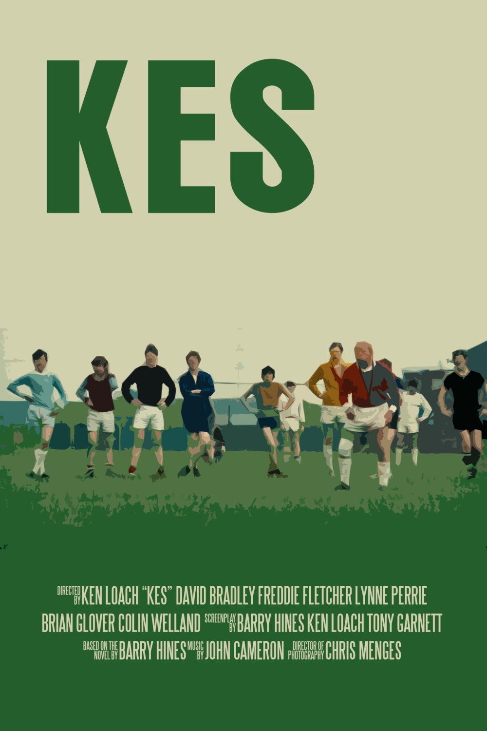 UK Movie Poster Set: Kes / Billy Elliot / High Fidelity / The Servant / Brief Encounter / Once