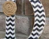Custom chevron letters for home decor - 9 inch