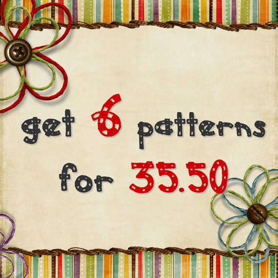 Get 6 sewing patterns for 35.50 USD - 6 patterns bundle - dresses, pants, shorts,shirts, blouses