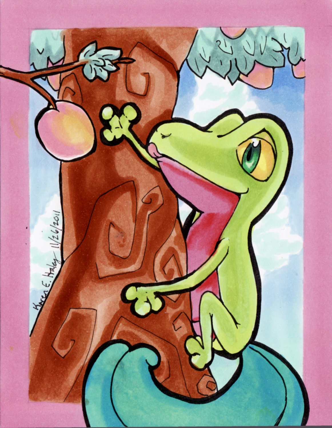 Original Treecko Fan Made Artwork on Clearance