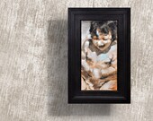 Glee - large original little girl painting
