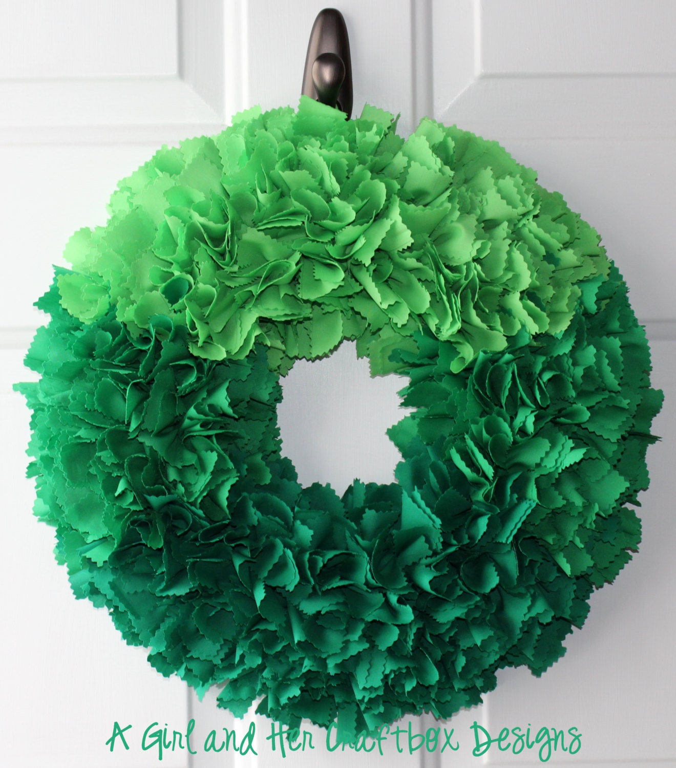 Ombre Pastel Green Wreath