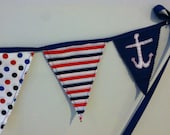 Stripes & Dots Nautical Banner
