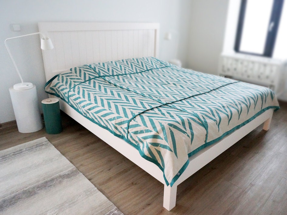 Coverlet Queen by Lovely Home Idea. ZigZag Chevron Herringbone Home linens collection. Custom color