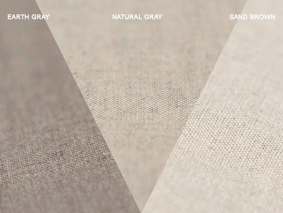 Linen curtain panel Custom top and color Window treatment  by Lovely Home Idea