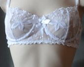 Wedding Bridal Bride Bra Honeymoon Handmade Lingerie Sleepwear Intimates the  Bridal Butterfly Underwire Bra  MADE TO ORDER