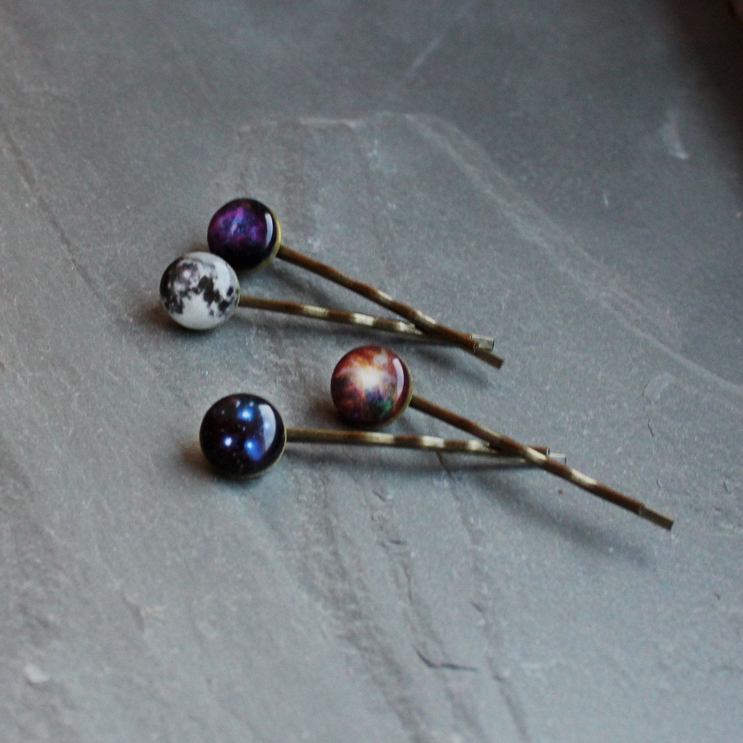 Bobbi Pins -  Wanderlust Collection - Galaxy, Universe, Outer Space