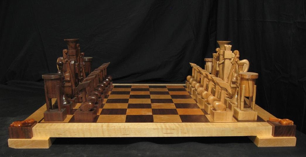 Musical Instrument Chess Set by Jim Arnold Chess