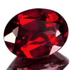 Red Garnet Faceted Ovals 5 x 7 MM Priced Per Each