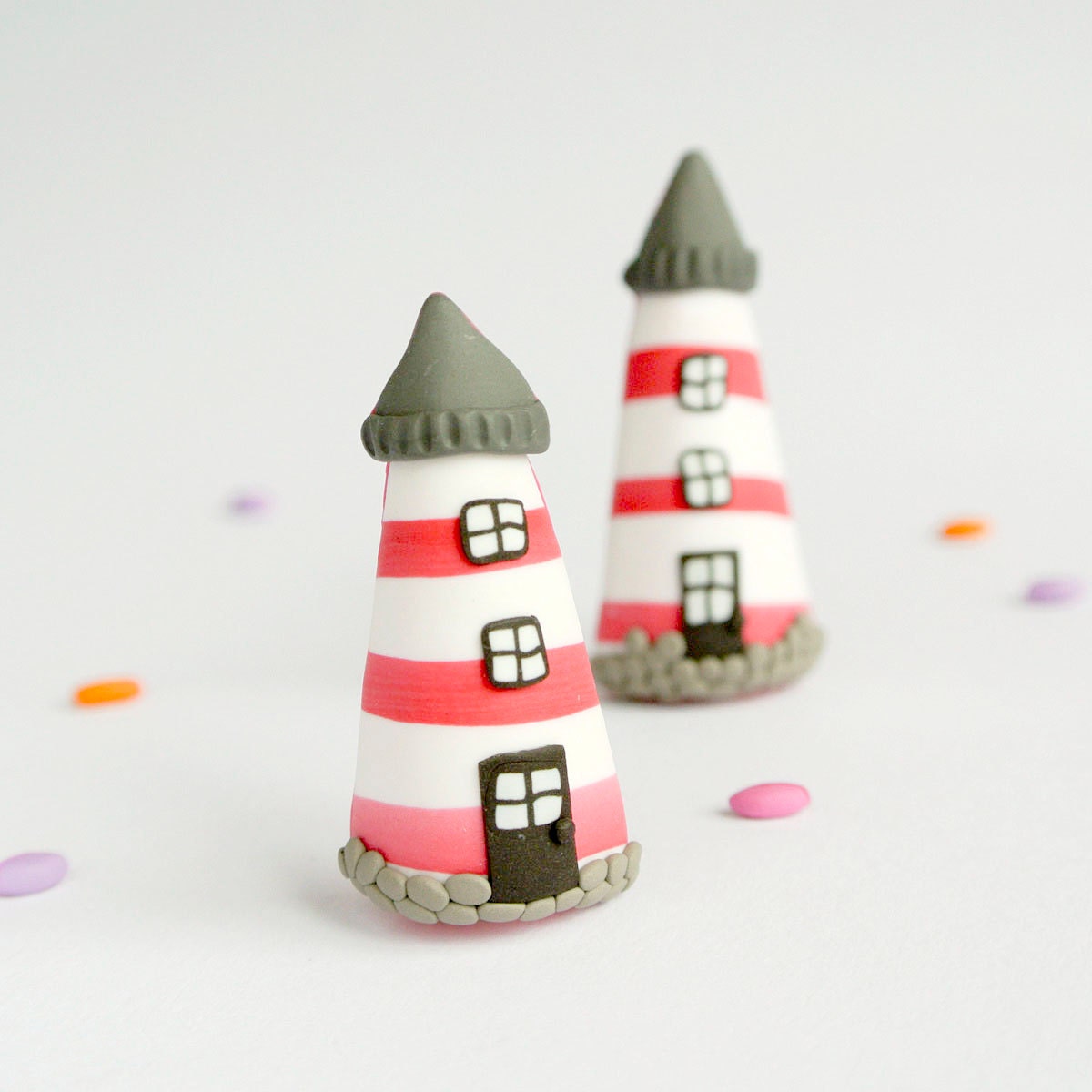 Lighthouse Brooch - Nautical jewelry handmade with love - Gift for Sea Lovers