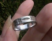 14k white gold band