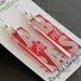 ABSOLUT Vodka Earrings, Recycled Glass Bottle Jewelry, Handmade Earrings, Upcycled Jewelry, Unique Earrings, Dessin Creations
