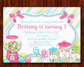 Sweet Shoppe Birthday Invitation PRINTABLE Digital File Il_170x135