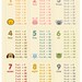 Multiplication table number 8x10 on A4 wall art poster