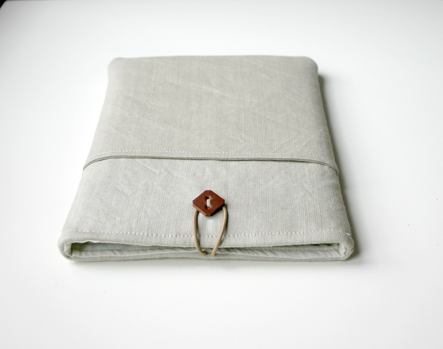 iPad Sleeve iPad Case Padded Natural Linen Pocket - HelloVioleta