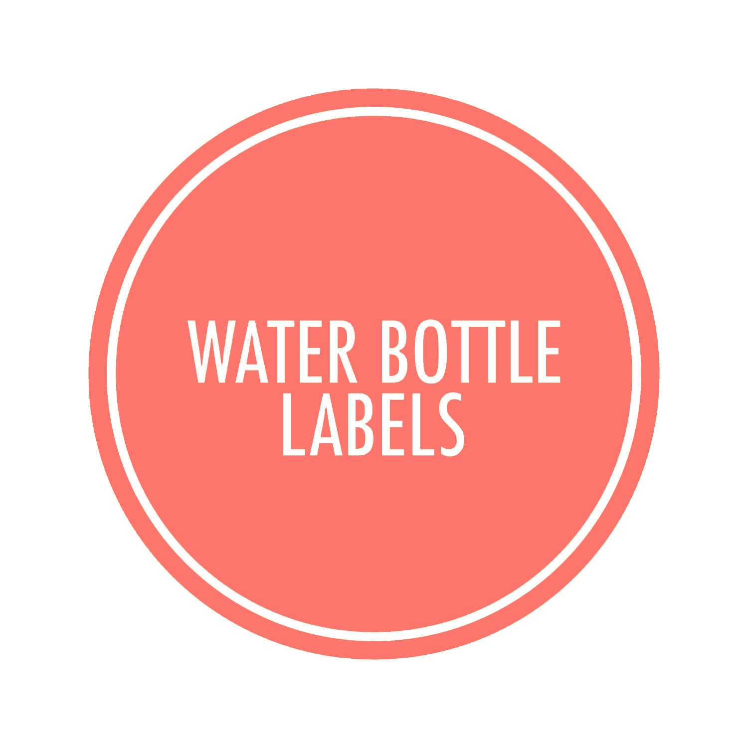Custom Water Bottle Labels Wrappers Il_570xn