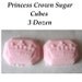 Princess Crown Shaped Sugar Cubes for Tea Parties, Showers, and Gifts 36