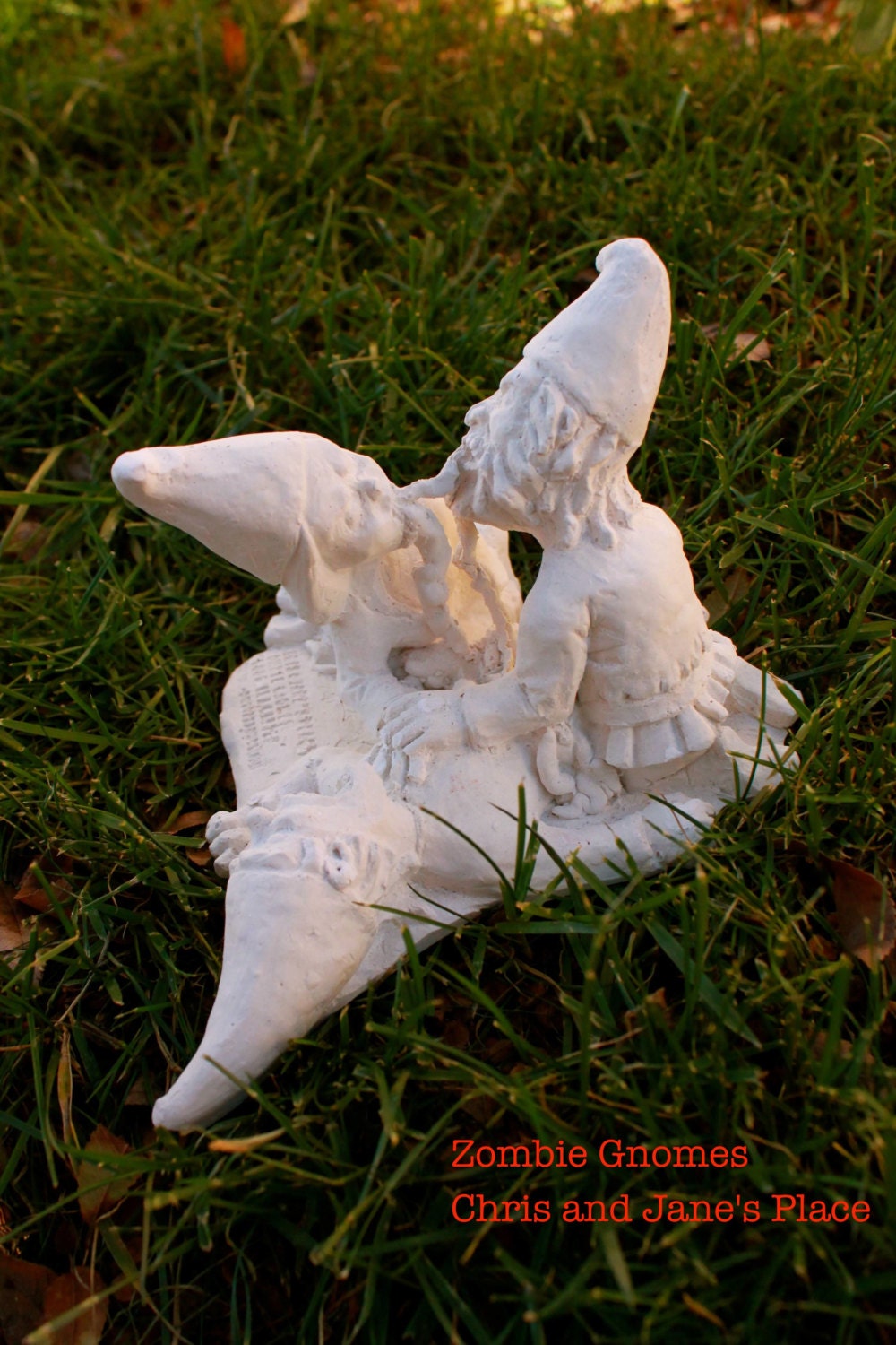 Zombie Gnomes:  Not Painted Love a la carte FREE USA SHIPPING