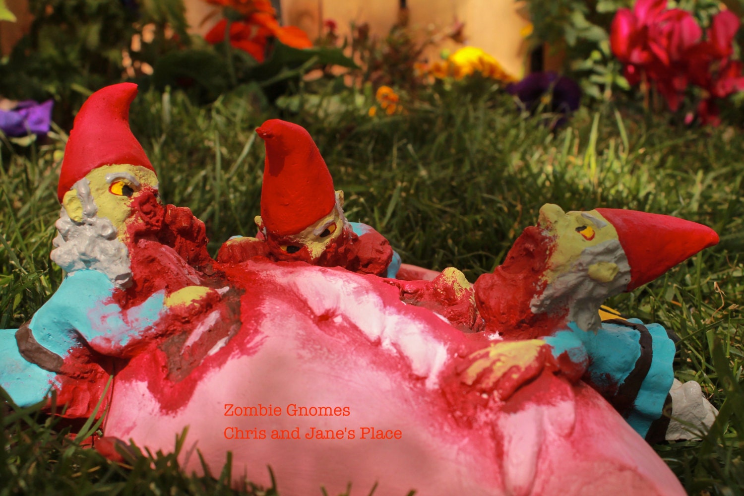Zombie Gnomes: Bye Bye Birdie  FREE SHIPPING