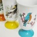 Vintage Bird Pedestal Mugs