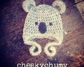 Cutie koala crochet hat. Newborn. Great photo photography prop.