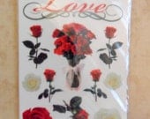 Rose Love Glitter Rub On Transfers by Paper House-SALE