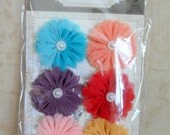 Cabaletta Summer Fabric Flowers Embellishments by Prima-FREE SHIPPING