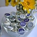Wedding Favor- Personalized Hershey Kiss Labels in Purple and Grey- Print your own