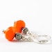 Beadwork Earrings Small Orange Earrings Faceted Crystal Earrings Summer Jewelry