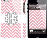 Custom Monogram Chevron Stripe Cell Phone Case iPhone/Samsung Options Available
