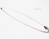Cool silver sweater pin - Silver minimalist jewelry - Simple elegant pin - Contemporary jewelry - Unique handmade pin - Custom made pin
