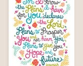 8x10-in Jeremiah Scripture Illustration Print.