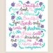 11x14-in Audrey Hepburn Quote Illustration.