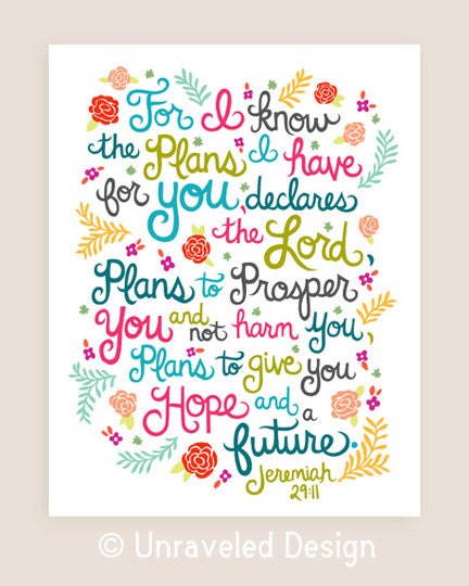 8x10-in Jeremiah Scripture Illustration Print.