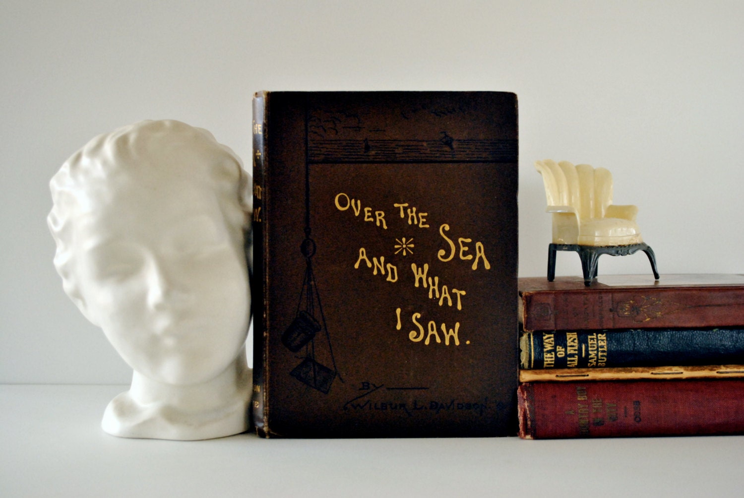 over the sea and what i saw a monograph by rev. wilbur l. davidson 1885 antique book