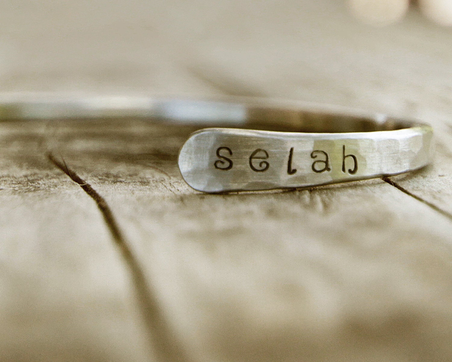 Baby  Bracelet Keepsake Hammered Silver Bracelet Cuff with Name Gift for Baby Gift for Child First Year Bracelet