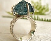 Silver Ring with Blue Quartz