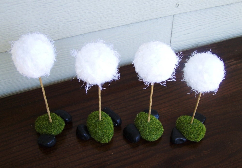 4 Dandelion Centerpieces -Woodland Wedding Decoration -Grow Where You Are Planted -Wedding Reception Decor