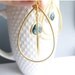 Sapphire Blue Orbital Statement Earrings -- with 14k Gold Filled Hooks