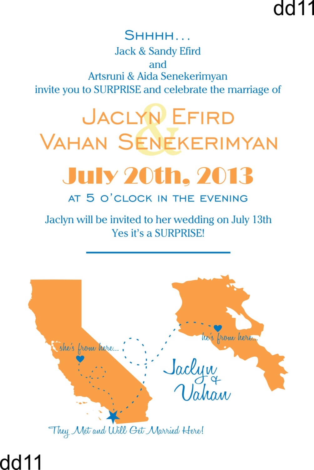 Reserved for Kathryn - Custom Wedding Invitation Package - Set of 100 Invitations, RSVP cards, and Info cards - Love Will Find A Way Series
