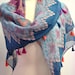 Aztec Tribal Western Abstract Print Summer Scarf Shawl Wrap With Tassels Square