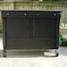 Vintage Black Buffet - Sideboard - TV Cabinet