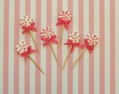 Pink and White Lollipops Cupcake Toppers Il_170x135