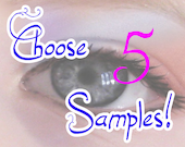 SAVE - Custom samples - You choose 5 of you favorite colors - Mineral eye shadow - Vegan - Natural makeup