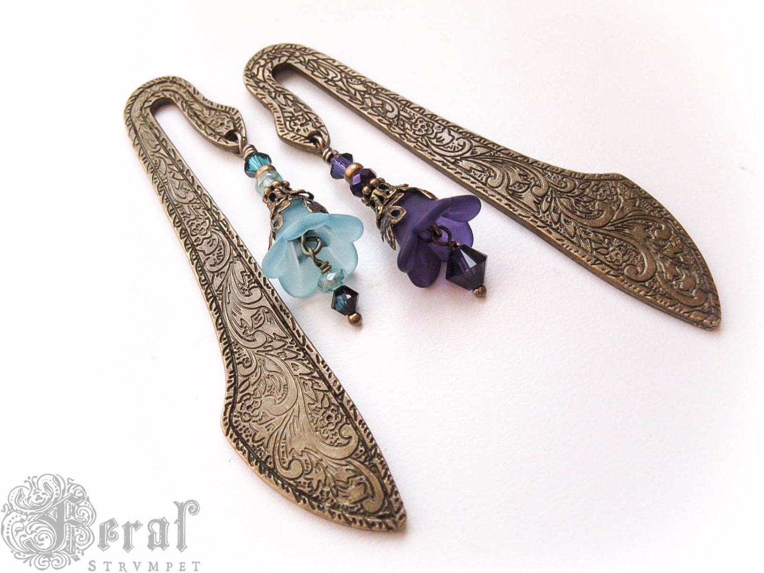 Fairy Flower Mini Grimoire Bookmarks Set of Two in Your Favourite Colours. Wiccan Pagan Handfasting Bridesmaid Gift