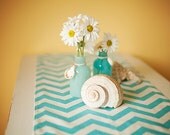 Chevron Girly Blue Table Runner 10 x 72 Wedding Gift Table Runners Decorative Holidays