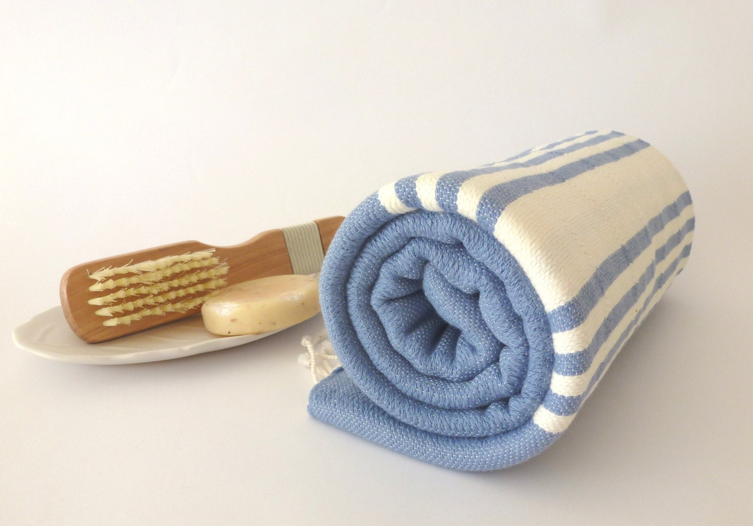 Turkish Towel, Bath, Natural Peshtemal, Pure soft cotton, bath and beauty, beach towel, elegant gift for mothers, Blue