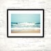 Ocean Photography - sea beach waves seascape water blue beige white seashore coastal wall art - 11x14, 8x10, 8x8 Photograph, "Salty Sea Air"