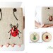 Hand embroidered hoop. Bugs or beetles. Small craft collection. Set of 3 hoops. Made to order
