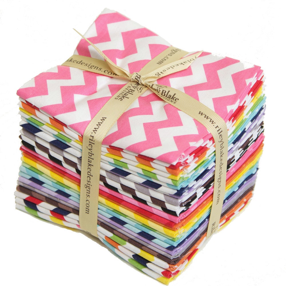 Small Chevron by Riley Blake Designs Fat Quarter Bundle